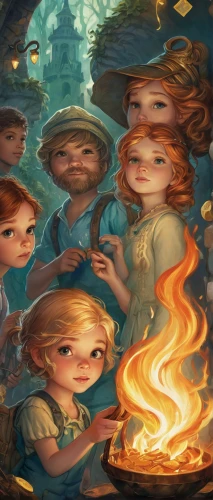 children's fairy tale,kids illustration,the people in the sea,children's background,a collection of short stories for children,game illustration,fairytale characters,cauldron,wishing well,underwater background,mirror of souls,fairy lanterns,magical adventure,sci fiction illustration,mermaid background,fireflies,fairy tale icons,campfires,campfire,fire and water,Illustration,Abstract Fantasy,Abstract Fantasy 11