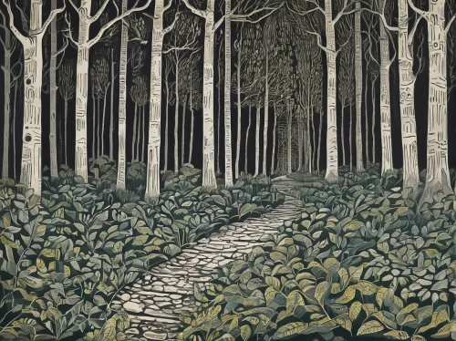 forest path,forest road,forest walk,birch forest,tree lined path,the forest,deciduous forest,the forests,forest landscape,forest floor,pathway,wooden path,forest glade,the woods,cartoon forest,birch alley,tree grove,woodland,forest,copse,Art,Artistic Painting,Artistic Painting 50