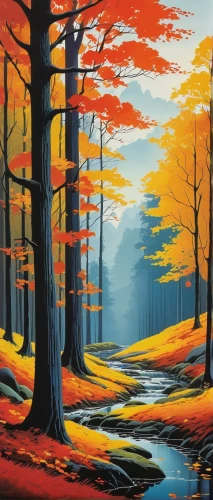 forest landscape,autumn landscape,fall landscape,autumn forest,autumn trees,the trees in the fall,trees in the fall,autumn background,row of trees,painting technique,brook landscape,forest background,river landscape,nature landscape,autumn mountains,robert duncanson,landscape background,the autumn,forest glade,mixed forest,Illustration,Vector,Vector 09