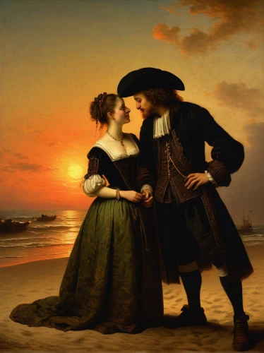 loving couple sunrise,romantic scene,romantic portrait,young couple,courtship,bougereau,man and wife,franz winterhalter,vintage couple silhouette,dancing couple,romance novel,amorous,love in the mist,as a couple,couple in love,love couple,lover's grief,man and woman,serenade,couple - relationship,Art,Classical Oil Painting,Classical Oil Painting 06