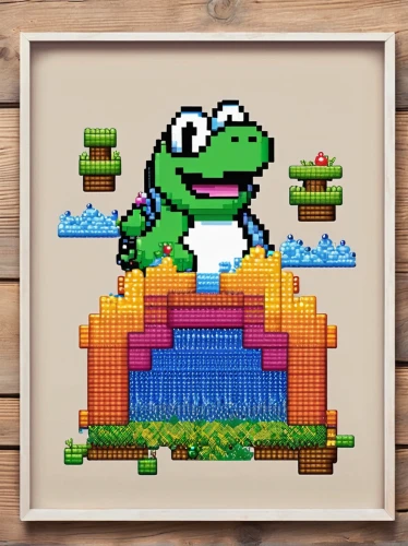 retro frame,frame border illustration,yoshi,pixel art,cross-stitch,frog king,frog background,christmas frame,frog prince,frame mockup,perched on a log,crayon frame,frame illustration,wedding frame,color frame,stitch border,halloween frame,frame border,frame border drawing,kawaii frogs,Unique,Pixel,Pixel 02