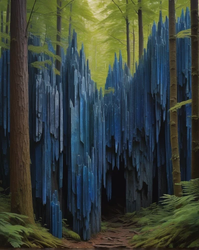 elven forest,cartoon forest,old-growth forest,spruce forest,holy forest,forest glade,tree grove,pine forest,forest of dreams,fairy forest,coniferous forest,druid grove,forest,the forests,the forest,fir forest,forest landscape,blue cave,blue caves,deciduous forest,Conceptual Art,Oil color,Oil Color 16