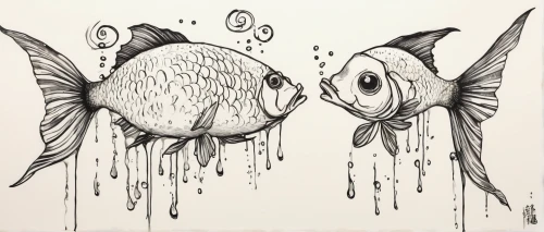 two fish,fishes,fish,fish in water,fish collage,porcupine fishes,feeder fish,discus fish,the fish,angelfish,trigger fish,deep sea fish,triggerfish,fish pen,triggerfish-clown,bony-fish,boxfishes and trunkfish,rhino fish,goldfish,napoleon fish,Illustration,Black and White,Black and White 34