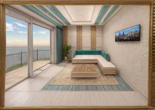 window with sea view,sky apartment,guest room,room divider,japanese-style room,modern room,3d rendering,bedroom,sleeping room,guestroom,bedroom window,penthouse apartment,great room,ocean view,luxury bathroom,boy's room picture,window treatment,danish room,seaside view,hoboken condos for sale,Interior Design,Living room,Modern,None