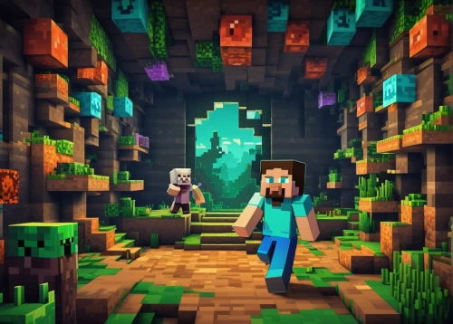 chasm,ravine,villagers,dungeons,druid grove,cube background,dungeon,minecraft,cave tour,wither,tileable,fairy village,hollow blocks,dandelion hall,hall of the fallen,catacombs,elven forest,stone background,adventure game,cave,Unique,Pixel,Pixel 03