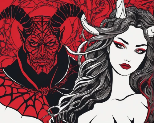 devil,taurus,capricorn,the zodiac sign taurus,aries,horoscope taurus,devils,horned,angel and devil,trioceros,fairy tale icons,scarlet witch,lucifer,krampus,diablo,vector illustration,zodiac sign gemini,the zodiac sign pisces,hellboy,zodiac sign,Illustration,American Style,American Style 12