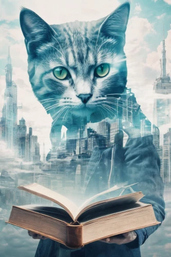 sci fiction illustration,cat on a blue background,publish a book online,magic book,mystery book cover,book cover,cat image,book illustration,read a book,author,publish e-book online,book electronic,cat sparrow,a book,books,cat vector,ebook,reader,scholar,fantasy picture,Photography,Artistic Photography,Artistic Photography 07