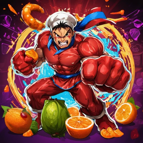 valencia orange,goji,goku,ti'punch,bellpepper,calabaza,tangerines,oranges,super cell,orangina,fruits icons,agua de valencia,son goku,alibaba,vitamin c,malasada,leninade,panamanian balboa,super food,game illustration,Conceptual Art,Fantasy,Fantasy 26