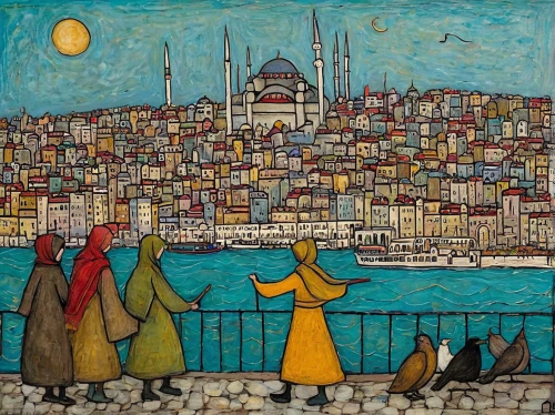 istanbul,galata,istanbul city,kadikoy,sultanahmet,grand bazaar,blue mosque,constantinople,old city,topkapi,izmir,eminonu,galata tower,turkey tourism,bosphorus,sultan ahmed mosque,bethlehem,hagia sofia,turkey,ayasofya,Art,Artistic Painting,Artistic Painting 49