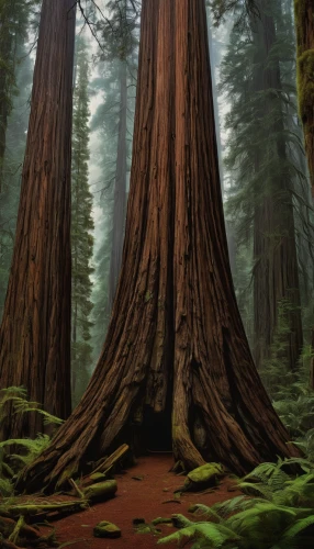 redwoods,redwood tree,redwood,old-growth forest,big trees,united states national park,spruce forest,northwest forest,fir forest,red cedar,star wood,the roots of trees,douglas fir,forest tree,devilwood,coniferous forest,forests,cypress,sitka spruce,foggy forest,Illustration,Realistic Fantasy,Realistic Fantasy 22