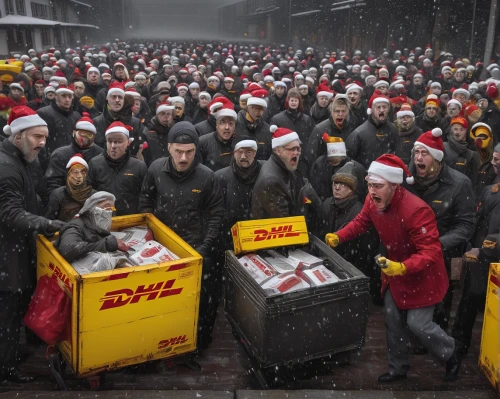 dhl,santa claus train,myfestiveseason romania,weihnachtstee,banana box market,santa sleigh,gezi,handing out christmas presents,the coca-cola company,to collect chestnuts,currywurst,carol singers,sleigh ride,winter service,sweden bombs,díszcserje,feuerzangenbowle,winter sales,paketzug,santarun,Illustration,Realistic Fantasy,Realistic Fantasy 17