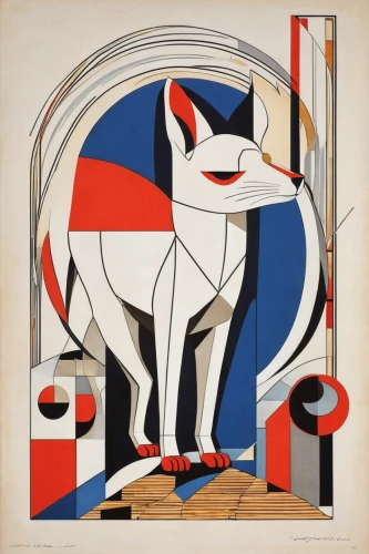 geometrical animal,vintage cat,cat european,kennel club,vintage cats,roy lichtenstein,cubism,cat frame,the cat,kennel,cat vector,dog illustration,tervuren,canidae,art deco,art deco ornament,suidae,shetland sheepdog tricolour,achille,alsatian,Art,Artistic Painting,Artistic Painting 44