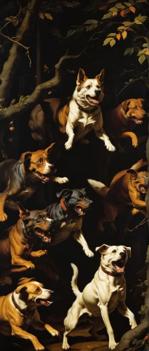 landseer,hunting dogs,hunting dog,hunting scene,canines,dog in the water,flying dogs,bark,ninebark,canidae,color dogs,collie,artois hound,fall animals,american foxhound,polish hunting dog,bruno jura hound,robert duncanson,piebald,animals hunting,Art,Classical Oil Painting,Classical Oil Painting 05