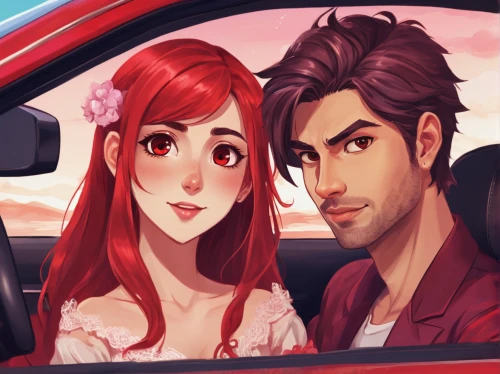 drive,honeymoon,pink car,car drawing,car hop,valentine banner,wedding car,car breakdown,valentines day background,open road,romantic portrait,valentine background,flower car,backseat,scrapped car,car repair,rose drive,driving car,red summer,game illustration,Conceptual Art,Fantasy,Fantasy 31