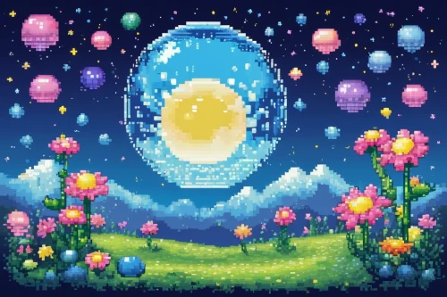 crystal egg,pixel art,fairy world,easter background,fairy galaxy,pixel cells,springtime background,wishing well,easter theme,spring background,snow globes,egg net,dandelion hall,easter banner,snow globe,fairy forest,fairy house,mirror in the meadow,snowglobes,painting easter egg,Unique,Pixel,Pixel 02