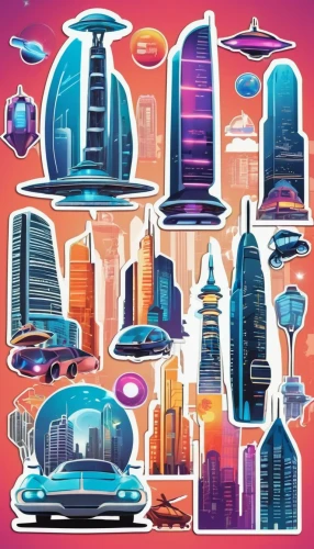 dubai,doha,dhabi,wallpaper dubai,abu dhabi,shanghai,city cities,abu-dhabi,cities,qatar,metropolises,skyline,futuristic landscape,fantasy city,colorful city,dubai marina,city skyline,systems icons,kuala lumpur,international towers,Unique,Design,Sticker