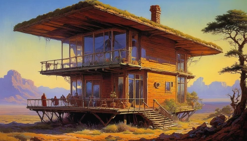 stilt house,wooden house,dunes house,tree house,log home,treehouse,house in mountains,holiday home,the cabin in the mountains,houseboat,mobile home,home landscape,log cabin,ancient house,stilt houses,house in the mountains,summer cottage,house with lake,little house,tree house hotel,Conceptual Art,Sci-Fi,Sci-Fi 19