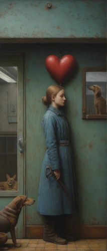 girl with dog,a heart for animals,heart lock,girl with bread-and-butter,girl in the kitchen,heart in hand,little girl with balloons,red heart on railway,lover's grief,heart care,painted hearts,heart with hearts,birds with heart,boy and dog,the heart of,broken heart,hearty,heart-shaped,saint valentine's day,girl with a dolphin,Conceptual Art,Daily,Daily 30
