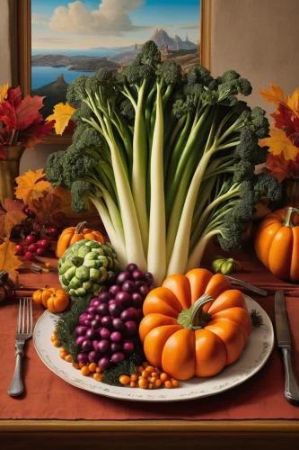 thanksgiving veggies,cornucopia,thanksgiving background,autumn still life,vegetables landscape,thanksgiving border,thanksgiving table,fall harvest,still-life,food table,still life,summer still-life,colorful vegetables,crudités,food styling,fruits and vegetables,fruit vegetables,harvest festival,holiday table,vegetable basket,Art,Artistic Painting,Artistic Painting 20