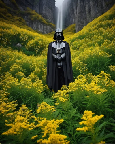 daffodil field,darth vader,vader,field of flowers,imperial,field of rapeseeds,sea of flowers,black mustard,flower field,darth wader,rapeseed field,fantasy picture,flowers field,wild emperor,yellow wall,the valley of flowers,national geographic,kryptarum-the bumble bee,tall field buttercup,digital compositing,Photography,Documentary Photography,Documentary Photography 25