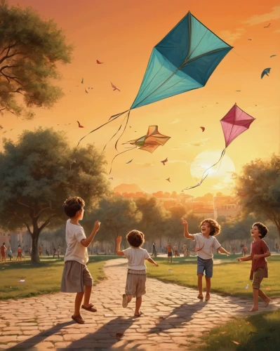 kites,fly a kite,little girl with umbrella,kite flyer,kite,flying seeds,sport kite,summer umbrella,playing outdoors,overhead umbrella,parasols,kids illustration,children's background,kite climbing,flying dandelions,umbrellas,children play,chasing butterflies,world digital painting,paper boat,Conceptual Art,Fantasy,Fantasy 23