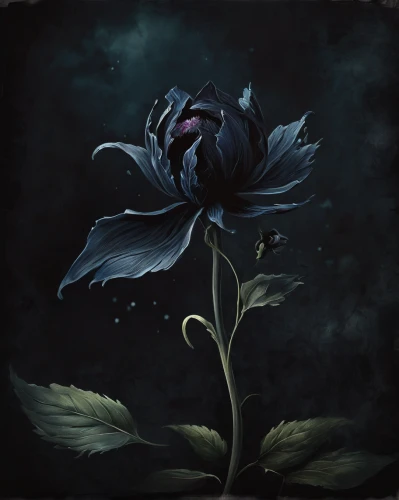 black hellebore,black rose,the sleeping rose,nightshade plant,anemone hupehensis september charm,widow flower,blue rose,deadly nightshade,moonflower,fallen flower,water-the sword lily,black rose hip,queen of the night,violet tulip,night-blooming cactus,blue flower,lotus art drawing,blue petals,lisianthus,himilayan blue poppy,Conceptual Art,Fantasy,Fantasy 34