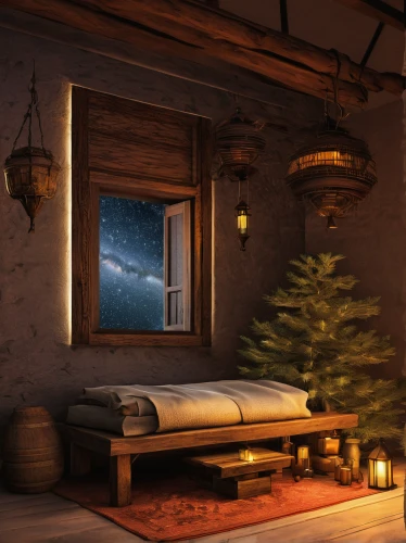 christmas room,christmas landscape,winter house,christmasbackground,christmas scene,christmas fireplace,the cabin in the mountains,warm and cozy,sleeping room,christmas mock up,christmas wallpaper,christmas night,winter background,christmas snowy background,attic,christmas background,small cabin,christmas banner,log cabin,cold room,Art,Classical Oil Painting,Classical Oil Painting 06