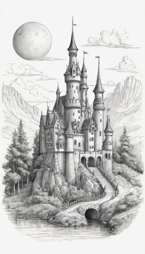 fairy tale castle,fairytale castle,castle of the corvin,knight's castle,water castle,hand-drawn illustration,castles,haunted castle,ghost castle,castle,children's fairy tale,fantasy world,peter-pavel's fortress,bethlen castle,medieval castle,fantasy city,fairy tale character,fairy tale icons,castel,witch's house,Art,Classical Oil Painting,Classical Oil Painting 10