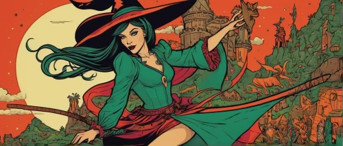 halloween witch,witch broom,witch,witch hat,witches,witch's hat,the witch,sorceress,witch's legs,celebration of witches,halloween illustration,witch ban,wicked witch of the west,witches hat,witch house,witches legs,witch's hat icon,the enchantress,halloween poster,broomstick,Illustration,American Style,American Style 10