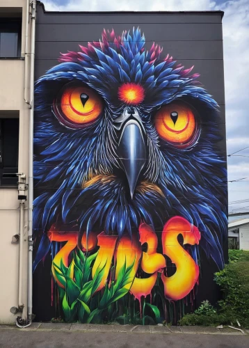 owls,owl art,eros,owl eyes,large owl,eagle eastern,bart owl,owl-real,crows,aves,hawks,birds of prey,graffiti art,crows bird,essex,grafitty,tawny frogmouth owl,owl,eagle head,aerosol,Illustration,Japanese style,Japanese Style 12