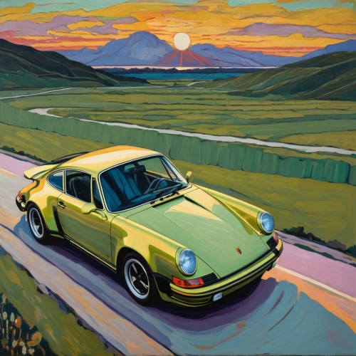 porsche 930,porsche 912,porsche 911,porsche 911 targa,porsche targa,porsche 959,porsche 911 classic,1000miglia,porsche,porsche 911 turbo,alpine drive,porsche 718,356 b,ruf rt 12,porsche 356,alpine sunset,porsche turbo,996,ruf ctr2,991,Art,Artistic Painting,Artistic Painting 07