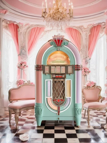 ornate room,doll kitchen,doll house,the little girl's room,beauty room,music box,dolls houses,doll's house,dollhouse accessory,rococo,dollhouse,four poster,tearoom,fairy tale castle,ballroom,pink chair,playhouse,shabby-chic,musical box,shabby chic,Conceptual Art,Fantasy,Fantasy 24