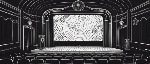 theater curtain,theater curtains,theatre curtains,stage curtain,theater stage,theatre stage,stage design,theatre,theater,empty theater,cinema,smoot theatre,movie palace,art deco background,old cinema,pitman theatre,movie theater,atlas theatre,movie theatre,theatrical,Illustration,Black and White,Black and White 04