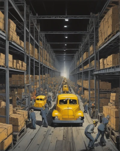 yellow machinery,warehouseman,warehouse,tin toys,danger overhead crane,ford motor company,ford cargo,manufactures,industrial security,dewalt,automobile repair shop,cheese factory,delivery trucks,forklift,pallet doctor fish,pallets,bitcoin mining,factories,riveting machines,ford mainline,Illustration,Black and White,Black and White 22