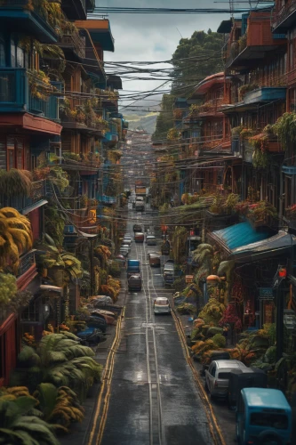 world digital painting,medellin,honolulu,taipei,hong kong,vietnam,kowloon,bangkok,hanoi,philippine,neighborhood,digital painting,taiwan,street canyon,singapore,puerto rico,bali,saigon,philippines,malaysia,Photography,General,Sci-Fi