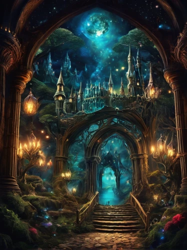 fantasy picture,fantasy landscape,fantasy art,3d fantasy,fairy world,fairy tale,fantasy world,fairy tale castle,fairy village,enchanted forest,a fairy tale,children's fairy tale,fairy tales,fairytales,fairytale,magical adventure,dream world,enchanted,alice in wonderland,wonderland,Illustration,Realistic Fantasy,Realistic Fantasy 37