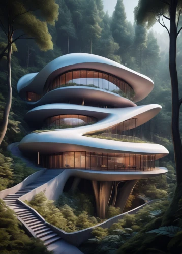 futuristic architecture,futuristic art museum,futuristic landscape,modern architecture,dunes house,floating island,tree house,sky space concept,luxury property,eco hotel,tree house hotel,house in the forest,archidaily,japanese architecture,luxury real estate,3d rendering,smart house,arhitecture,modern house,treehouse,Conceptual Art,Fantasy,Fantasy 01