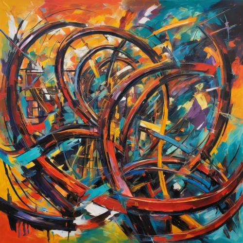 abstract painting,abstract artwork,colorful spiral,armillary sphere,abstracts,time spiral,abstract corporate,spiralling,girl with a wheel,abstract cartoon art,gyroscope,background abstract,abstract art,oil painting on canvas,ships wheel,oil on canvas,wheel,bicycle wheel,abstraction,cycles,Conceptual Art,Oil color,Oil Color 20
