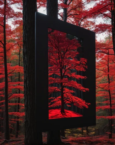 autumn frame,mirror house,red tree,round autumn frame,japanese shrine,landscape red,torii,virtual landscape,wood mirror,red matrix,red maple,red place,senbon torii,japan landscape,the japanese tree,autumn forest,leaves frame,fall picture frame,steel sculpture,mirror in the meadow,Photography,Documentary Photography,Documentary Photography 37