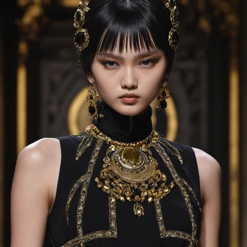 versace,jewelry（architecture）,embellishments,cleopatra,embellished,tisci,black and gold,gold jewelry,luxury accessories,body jewelry,oriental princess,gothic fashion,inner mongolian beauty,chinese style,embellishment,gothic style,asian vision,jewelry,dress walk black,shuai jiao,Photography,Fashion Photography,Fashion Photography 14