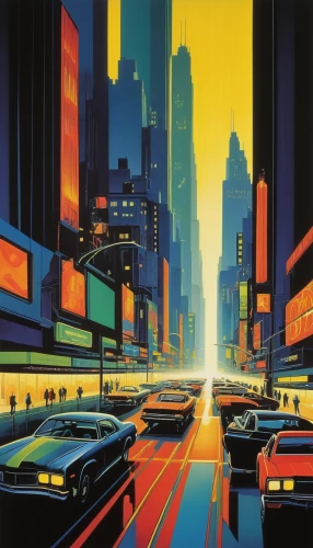 futuristic landscape,city highway,metropolis,cities,cityscape,tokyo city,city cities,futuristic,1980s,black city,vanishing point,fantasy city,cyberpunk,80s,evening city,skyline,night highway,1980's,futuristic art museum,tokyo,Illustration,Vector,Vector 09