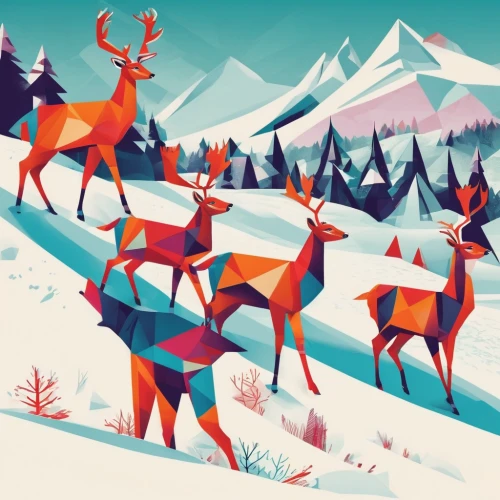 deer illustration,winter animals,winter deer,sleigh with reindeer,christmas snowy background,christmas animals,deers,christmas deer,forest animals,sleigh ride,caribou,santa claus with reindeer,watercolor christmas background,buffalo plaid antlers,pere davids deer,rudolph,christmas pattern,reindeer from santa claus,reindeer polar,woodland animals,Illustration,Vector,Vector 17