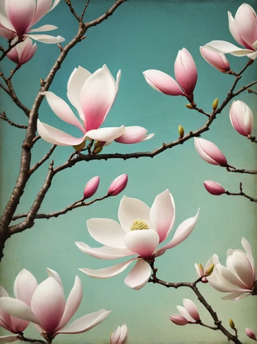 magnolia flowers,magnolia blossom,japanese magnolia,pink magnolia,magnolia tree,chinese magnolia,magnolia flower,tulip magnolia,magnolia × soulangeana,magnolias,floral digital background,magnolia trees,spring leaf background,flower background,spring background,white magnolia,magnolia,tulip background,japanese floral background,saucer magnolia,Illustration,Abstract Fantasy,Abstract Fantasy 02