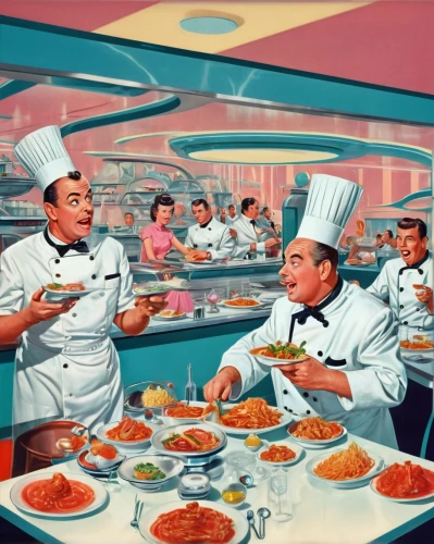 breakfast on board of the iron,chef's uniform,drive in restaurant,sicilian cuisine,retro diner,cuisine classique,chefs,competitive eating,cooks,gastronomy,epcot center,galley,culinary art,men chef,bayonne ham,portuguese galley,two-handled sauceboat,catering,food and cooking,cuisine of madrid,Conceptual Art,Sci-Fi,Sci-Fi 29