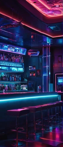 retro diner,neon drinks,neon cocktails,neon coffee,neon light drinks,unique bar,nightclub,piano bar,liquor bar,bar,neon lights,bar counter,neon light,ufo interior,diner,rain bar,neon tea,cinema strip,80s,neon sign,Conceptual Art,Sci-Fi,Sci-Fi 04