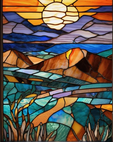 stained glass window,stained glass,glass painting,stained glass windows,mosaic glass,stained glass pattern,leaded glass window,fused glass,art nouveau frame,colorful glass,glass window,church window,coastal landscape,front window,the window,art nouveau,motif,fall landscape,window with sea view,layer of the sun,Unique,Paper Cuts,Paper Cuts 08
