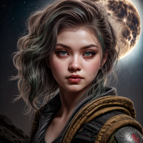 fantasy portrait,world digital painting,sci fiction illustration,digital painting,fantasy art,aurora,callisto,luna,mystical portrait of a girl,digital art,cg artwork,portrait background,jaya,lunar,mara,fantasy picture,custom portrait,girl portrait,digital artwork,edit icon