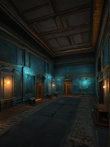 empty interior,blue room,empty hall,hall of the fallen,visual effect lighting,ornate room,cosmetics counter,rooms,hallway space,interiors,hallway,entrance hall,panopticon,the tile plug-in,tileable,mortuary temple,ballroom,chamber,collected game assets,a dark room,Art,Classical Oil Painting,Classical Oil Painting 35