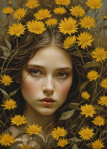 woodland sunflower,helianthus,yellow daisies,black-eyed susan,girl in flowers,yellow petals,sunflower lace background,sunflower,sun flowers,sunflower field,sunflowers,sunflowers in vase,sunflower coloring,helianthus sunbelievable,rudbeckia,yellow garden,flowers sunflower,yellow flower,golden flowers,yellow flowers,Illustration,Realistic Fantasy,Realistic Fantasy 09