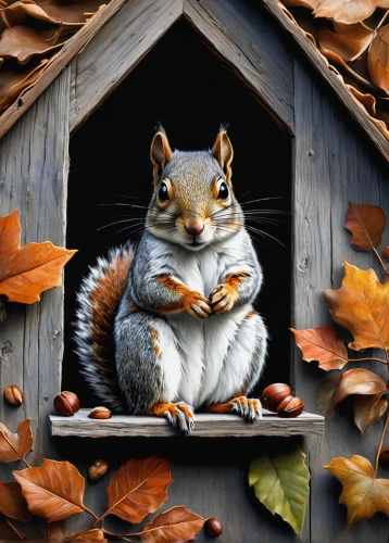 relaxed squirrel,autumn icon,autumn decoration,chilling squirrel,seasonal autumn decoration,gray squirrel,grey squirrel,autumn decor,eurasian squirrel,squirrel,tree squirrel,squirell,autumn background,eastern gray squirrel,fall animals,abert's squirrel,the squirrel,in the autumn,autumn idyll,atlas squirrel,Illustration,Abstract Fantasy,Abstract Fantasy 14